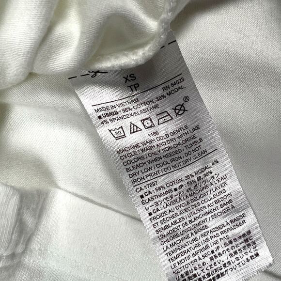 Banana Republic Factory Timeless Tank Top Cotton Modal High Neck Women's XS - Picture 6 of 7